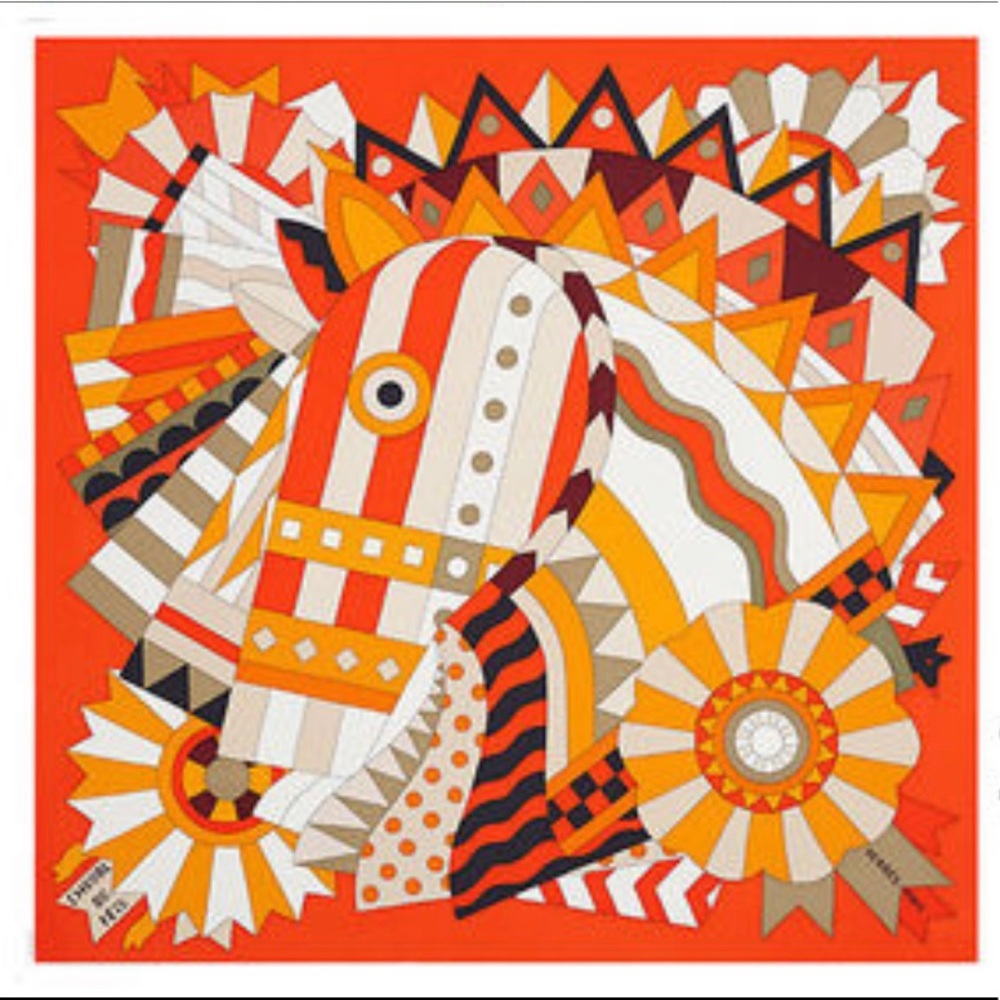 Hermes Cheval de Fete scarf 90